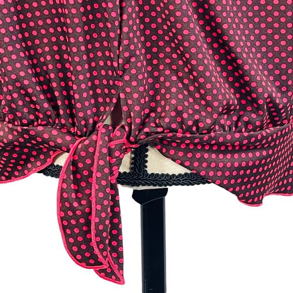 Gabar SZ 20W Blouson Tankini Swimwear Polka Dot Molded Shelf Bra Side Tie Multi - Picture 6 of 8